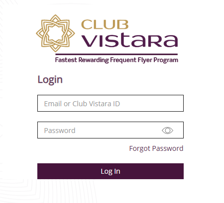 Step-by-Step Guide to Club Vistara Login