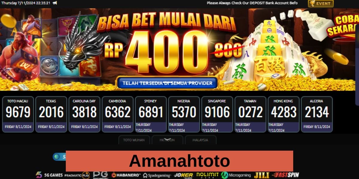 Amanahtoto: A Comprehensive Guide to Togel, Casino, and More